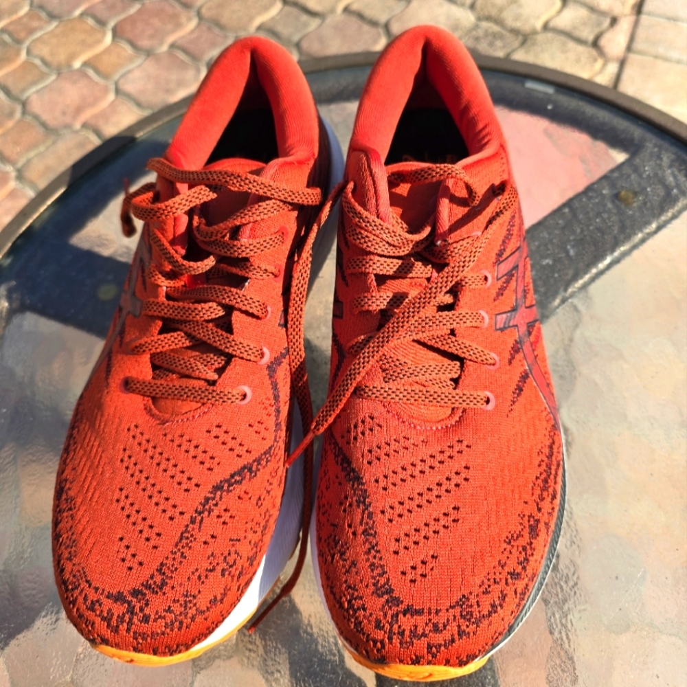 Men's Asics orange sneakers